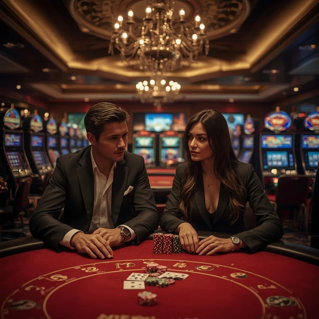 Due giocatori di poker al COSMIC SLOT CASINO